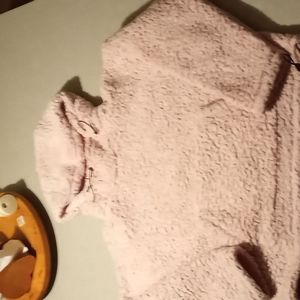 Victoria's Secret pink sherpa hooded sweatshirt